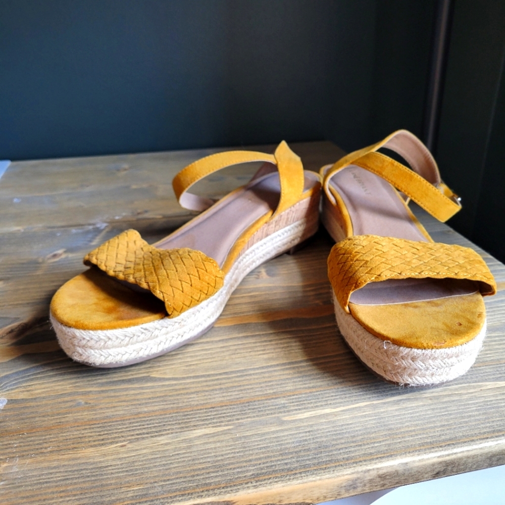 Yellow Espadrille Sandals